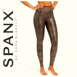 SPANX Faux Leather Leggings/Small
